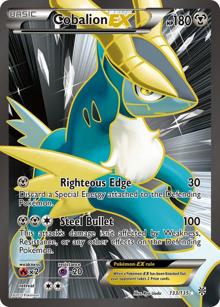 Cobalion EX 133 Full Art 133/135 (Plasma Storm)  - Holofoil | Good Games Adelaide SA