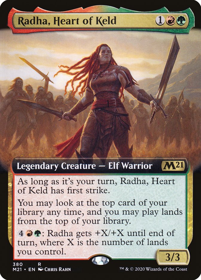 Radha, Heart of Keld (Extended Art) [Core Set 2021] | Good Games Adelaide SA