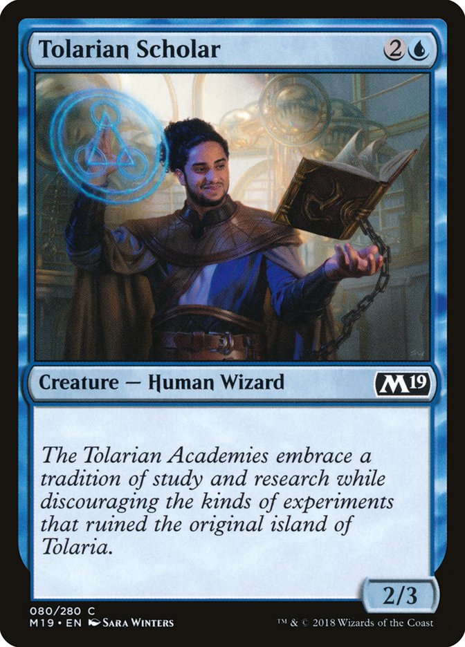 Tolarian Scholar 80 (Core Set 2019)  - Foil | Good Games Adelaide SA