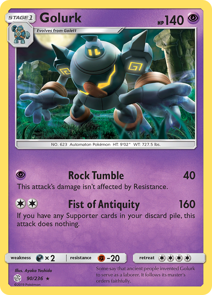 Golurk (90/236) [Sun & Moon: Cosmic Eclipse] | Good Games Adelaide SA