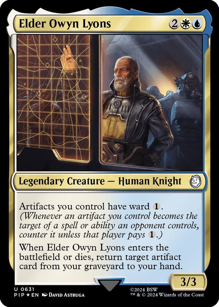 Elder Owyn Lyons Surge Foil 631 (Universes Beyond: Fallout)  - Foil | Good Games Adelaide SA