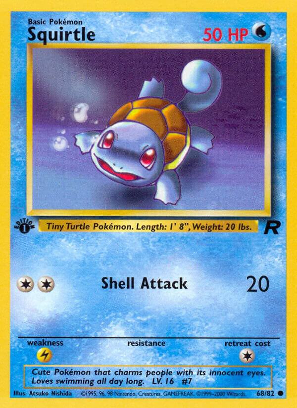 Squirtle 68/82 (Team Rocket)  - 1st Edition | Good Games Adelaide SA