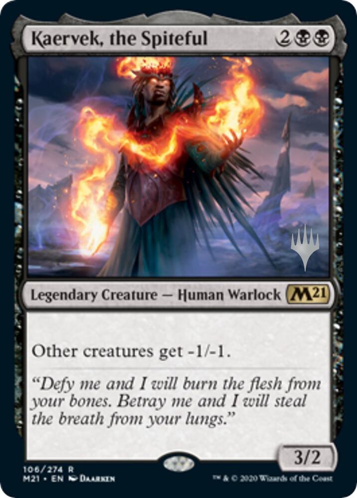 Kaervek the Spiteful 106 (Promo Pack: Core Set 2021)  - Foil | Good Games Adelaide SA