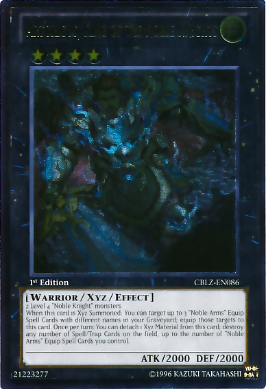 Artorigus, King of the Noble Knights [CBLZ-EN086] Ultimate Rare | Good Games Adelaide SA