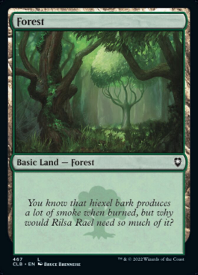 Forest (467) [Commander Legends: Battle for Baldur's Gate] | Good Games Adelaide SA