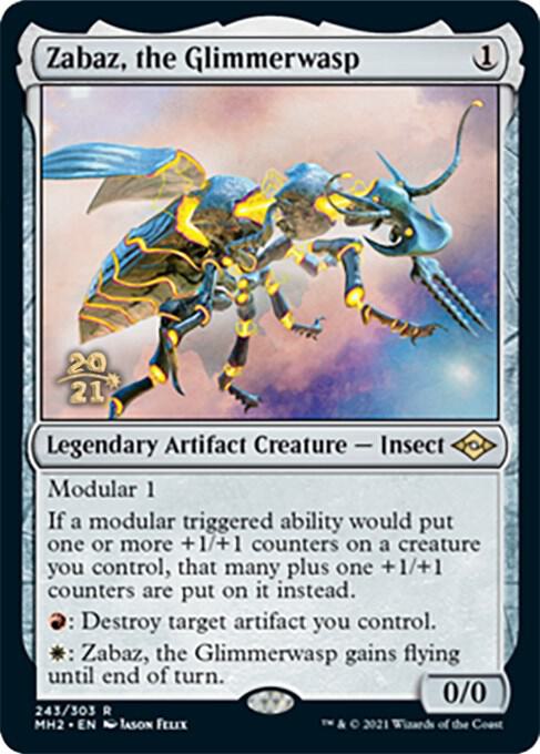 Zabaz the Glimmerwasp 243 (Prerelease Cards)  - Foil | Good Games Adelaide SA