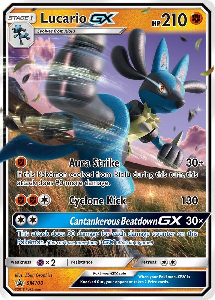 Lucario GX SM100 (SM Promos)  - Holofoil | Good Games Adelaide SA