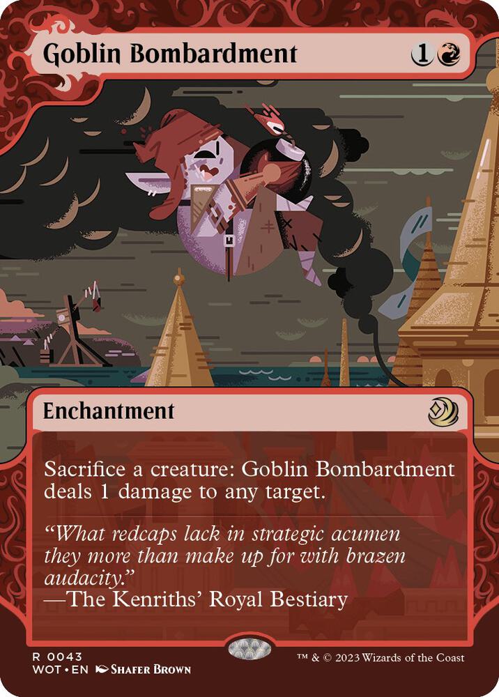 Goblin Bombardment 43 (Wilds of Eldraine: Enchanting Tales)  - Foil | Good Games Adelaide SA
