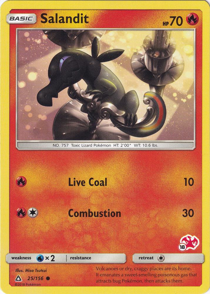 Salandit 25 156 18 Charizard Stamped 025/156 (Battle Academy)  | Good Games Adelaide SA