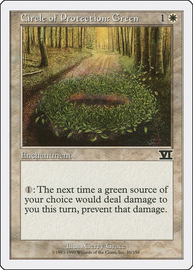 Circle of Protection: Green 10 (Classic Sixth Edition)  | Good Games Adelaide SA