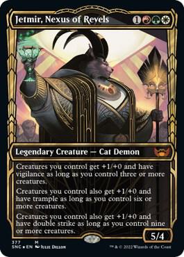 Jetmir Nexus of Revels Gilded Foil 377 (Streets of New Capenna)  - Foil | Good Games Adelaide SA