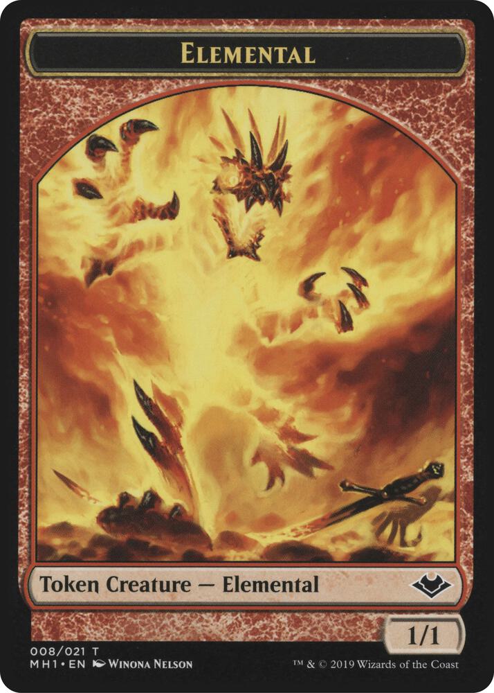 Elemental 008 Emblem Wrenn and Six Double Sided Token 8 // 21 (Modern Horizons)  | Good Games Adelaide SA