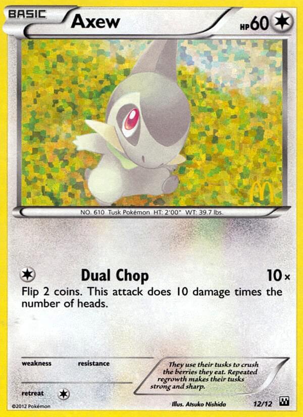 Axew (12/12) [McDonald's Promos: 2012 Collection] | Good Games Adelaide SA