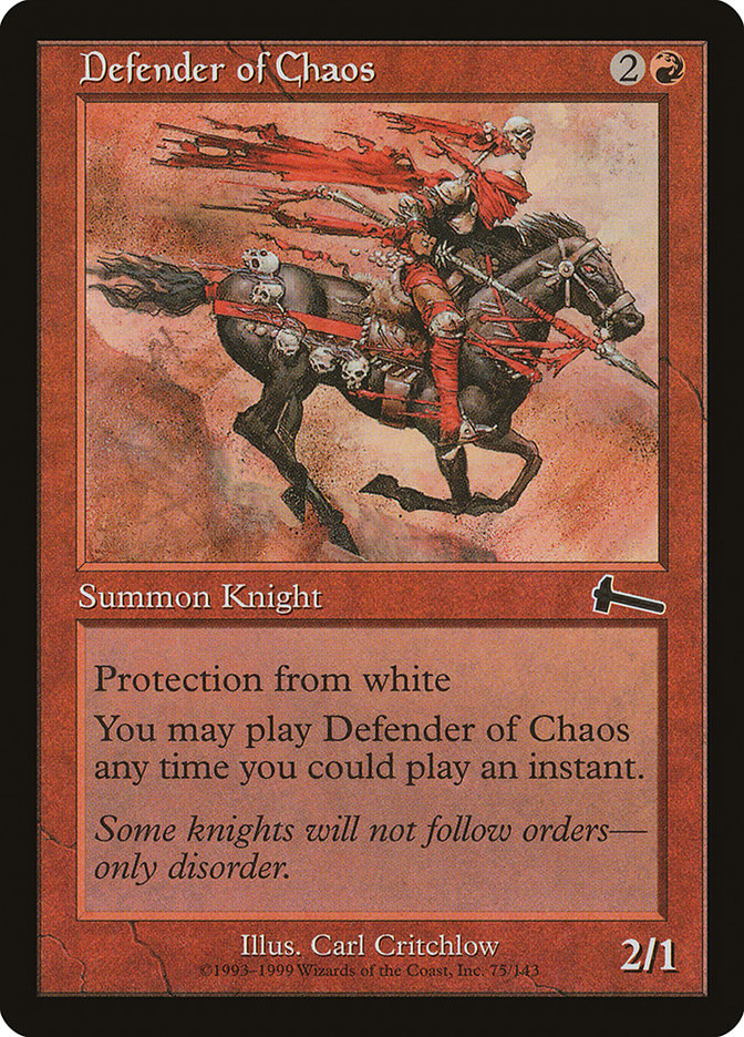 Defender of Chaos [Urza's Legacy] | Good Games Adelaide SA