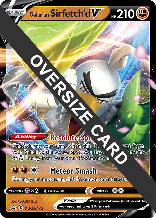 Galarian Sirfetch'd V SWSH043 (Jumbo Cards)  - Holofoil | Good Games Adelaide SA