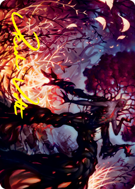 Splendid Reclamation Art Card (Gold-Stamped Signature) [Innistrad: Crimson Vow Art Series] | Good Games Adelaide SA