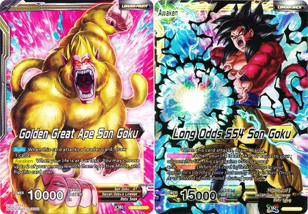 Golden Great Ape Son Goku // Long Odds SS4 Son Goku (Starter Deck - The Crimson Saiyan) [SD5-01] | Good Games Adelaide SA