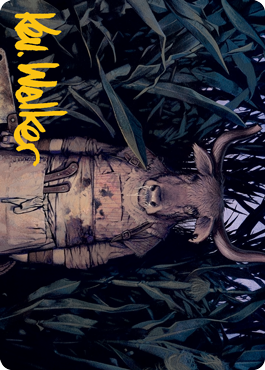 Fleshtaker Art Card (Gold-Stamped Signature) [Innistrad: Midnight Hunt Art Series] | Good Games Adelaide SA