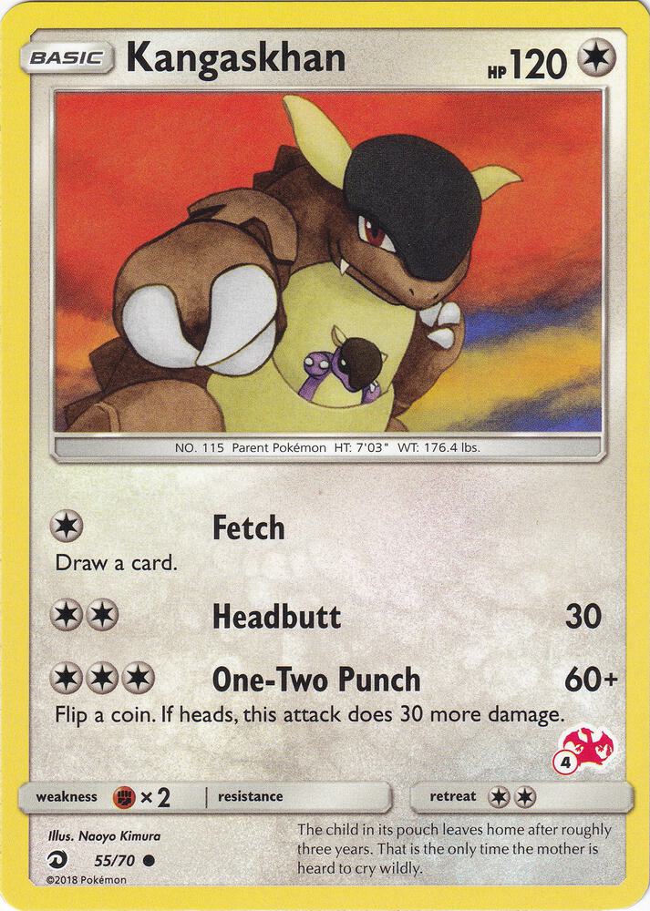 Kangaskhan 55 70 4 Charizard Stamped 055/070 (Battle Academy)  | Good Games Adelaide SA