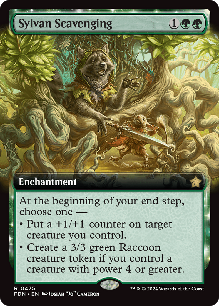 Sylvan Scavenging (Extended Art) [Foundations] | Good Games Adelaide SA