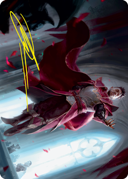 Markov Waltzer Art Card (Gold-Stamped Signature) [Innistrad: Crimson Vow Art Series] | Good Games Adelaide SA