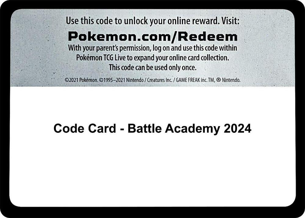 Code Card Battle Academy 2024  (Battle Academy 2024)  | Good Games Adelaide SA