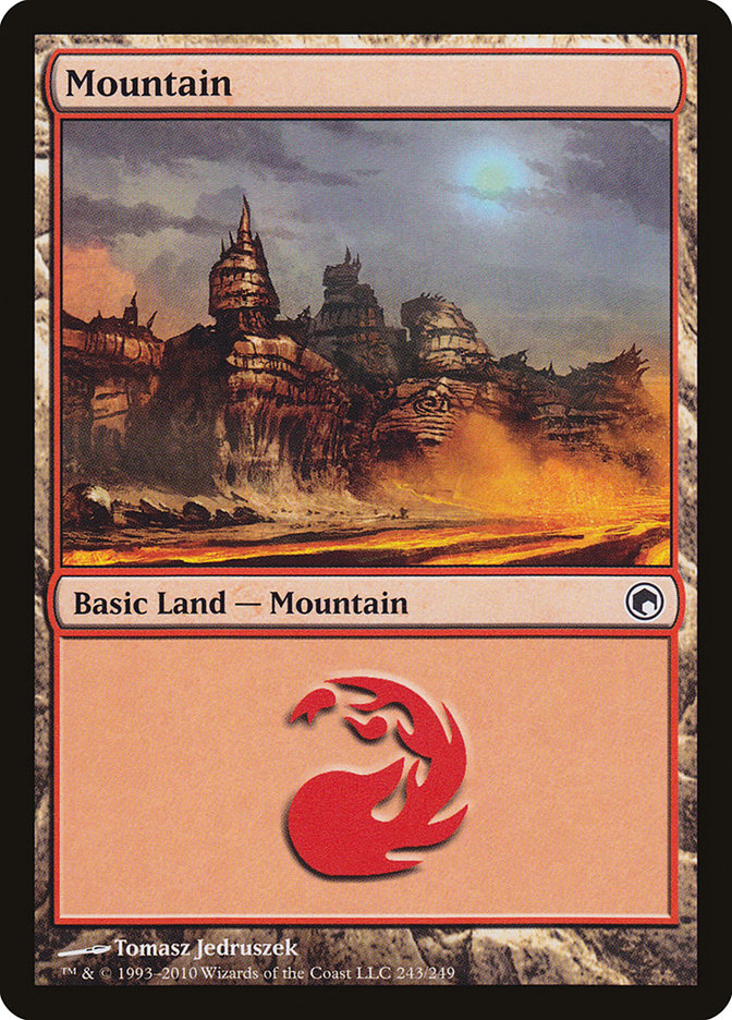 Mountain (243) [Scars of Mirrodin] | Good Games Adelaide SA