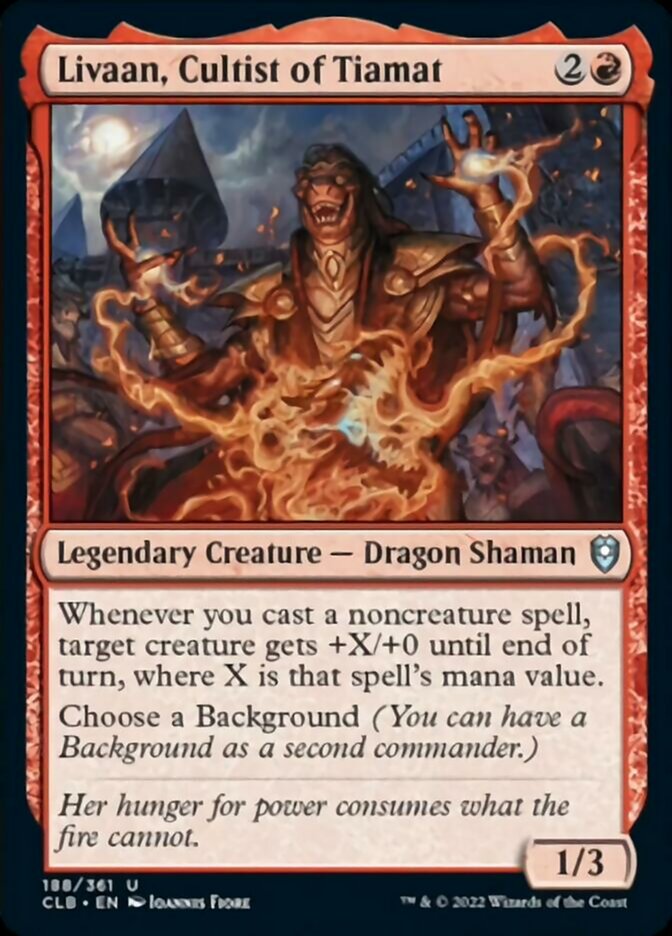 Livaan, Cultist of Tiamat [Commander Legends: Battle for Baldur's Gate] | Good Games Adelaide SA