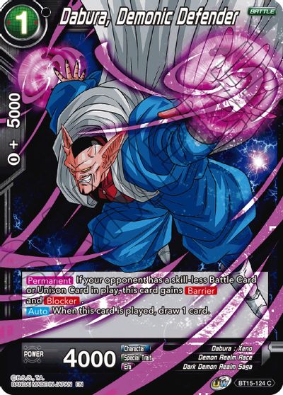 Dabura, Demonic Defender [BT15-124] | Good Games Adelaide SA