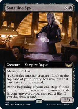 Sanguine Spy Extended Art 420 (Streets of New Capenna)  | Good Games Adelaide SA