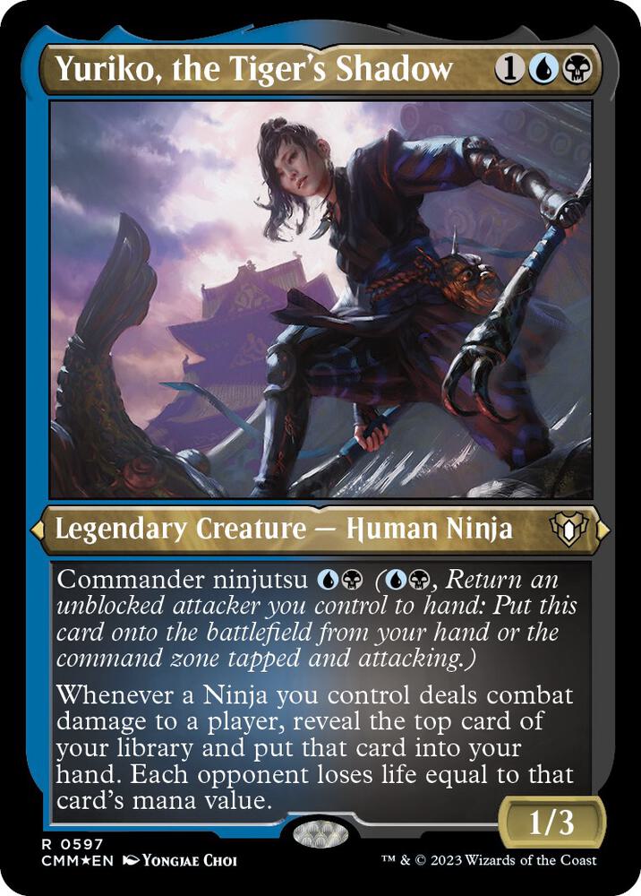 Yuriko, the Tiger's Shadow 597 (Commander Masters)  - Etched Foil | Good Games Adelaide SA