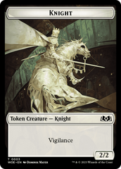 Knight // Food (0013) Double-Sided Token [Wilds of Eldraine Tokens] | Good Games Adelaide SA