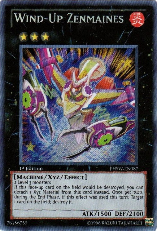 Wind-Up Zenmaines [PHSW-EN087] Secret Rare | Good Games Adelaide SA