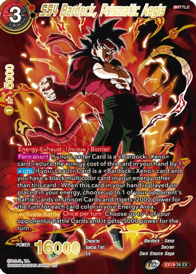 SS4 Bardock, Prismatic Aegis (EX19-26) [Special Anniversary Set 2021] | Good Games Adelaide SA