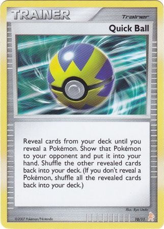 Quick Ball (10/11) [Diamond & Pearl: Trainer Kit - Lucario] | Good Games Adelaide SA