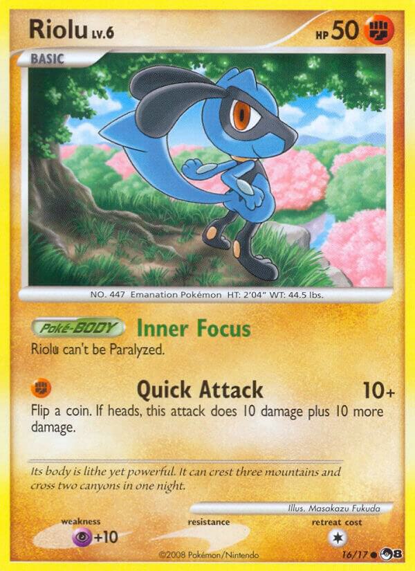 Riolu 016/017 (POP Series 8)  - Reverse Holofoil | Good Games Adelaide SA
