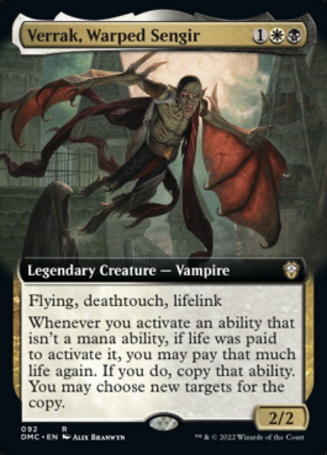 Verrak, Warped Sengir (Extended Art) [Dominaria United Commander] | Good Games Adelaide SA