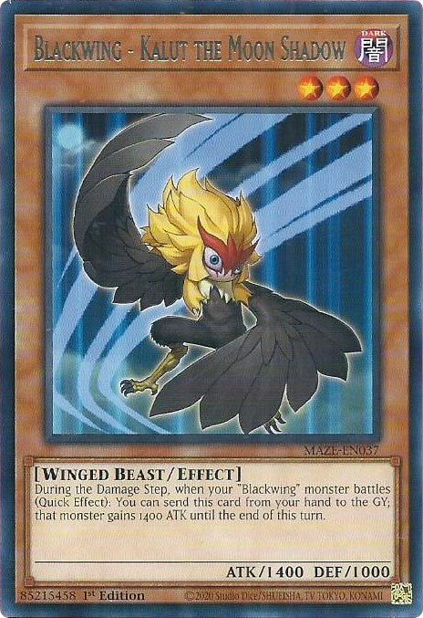 Blackwing - Kalut the Moon Shadow [MAZE-EN037] Rare | Good Games Adelaide SA