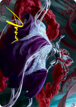 Olivia, Crimson Bride Art Card (Gold-Stamped Signature) [Innistrad: Crimson Vow Art Series] | Good Games Adelaide SA