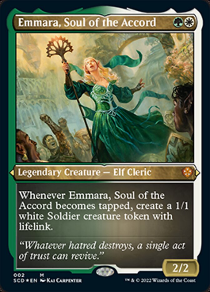 Emmara, Soul of the Accord (Foil Etched) [Starter Commander Decks] | Good Games Adelaide SA