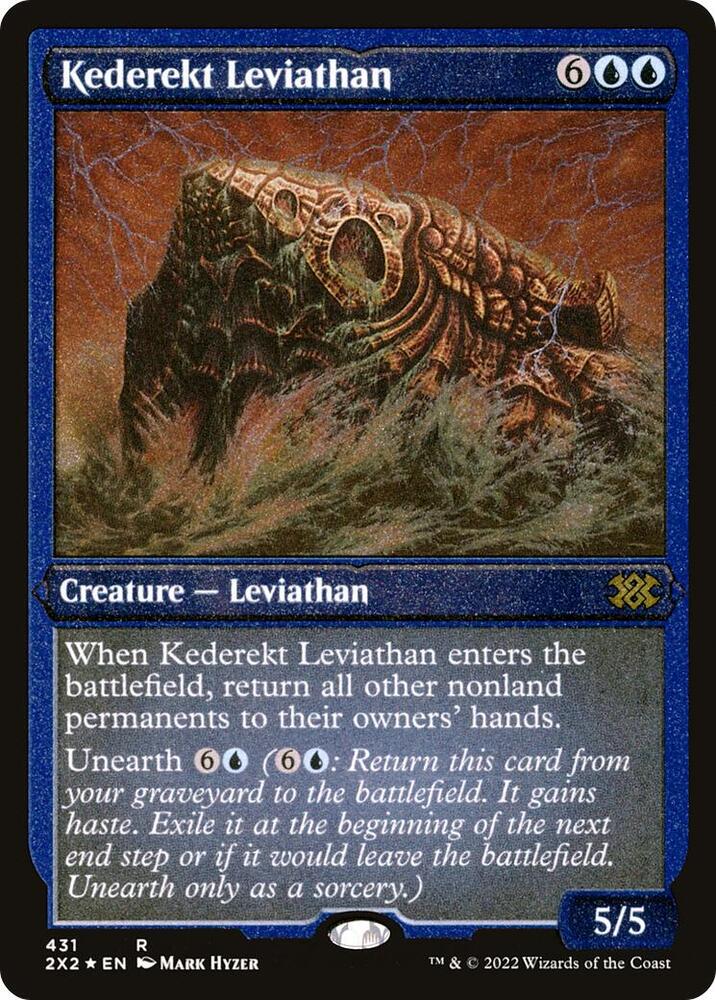 Kederekt Leviathan Foil Etched 431 (Double Masters 2022)  - Foil | Good Games Adelaide SA