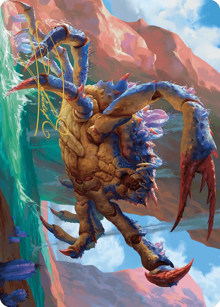 Canyon Crab Art Card Gold Stamped Signature 4 (Art Series: Outlaws of Thunder Junction)  | Good Games Adelaide SA