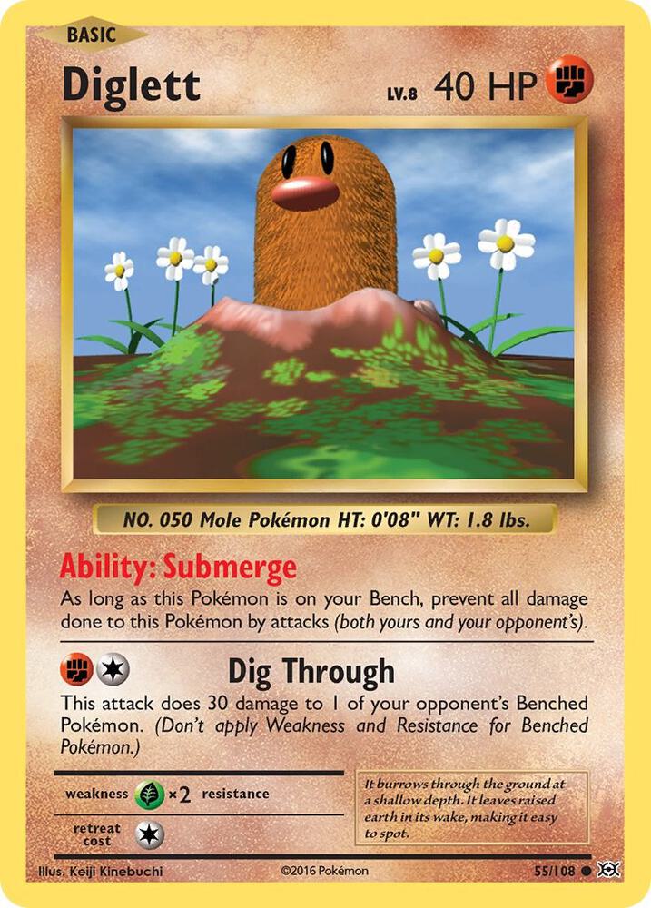 Diglett 55/108 (XY - Evolutions)  | Good Games Adelaide SA