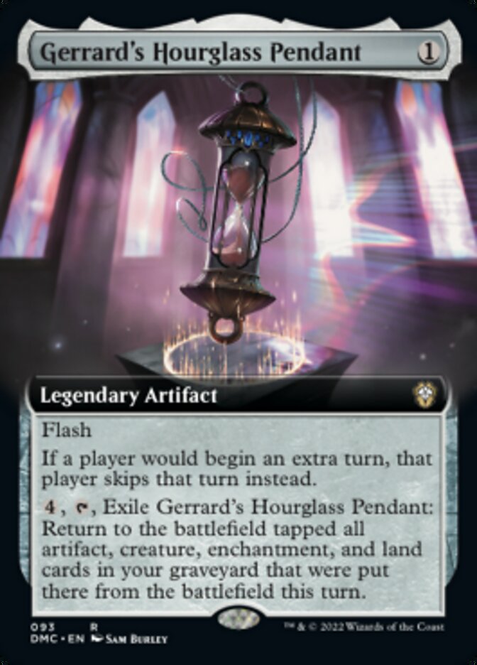 Gerrard's Hourglass Pendant (Extended Art) [Dominaria United Commander] | Good Games Adelaide SA