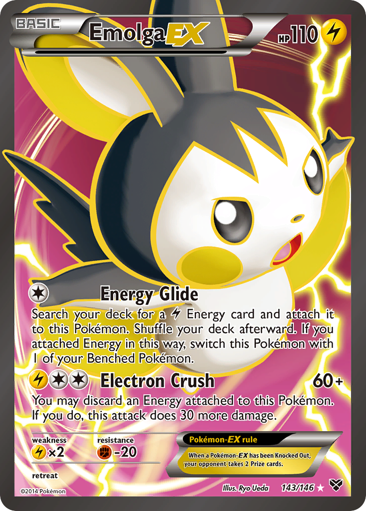 Emolga EX (143/146) [XY: Base Set] | Good Games Adelaide SA