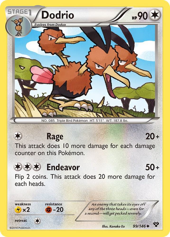 Dodrio 99/146 (XY Base Set)  | Good Games Adelaide SA