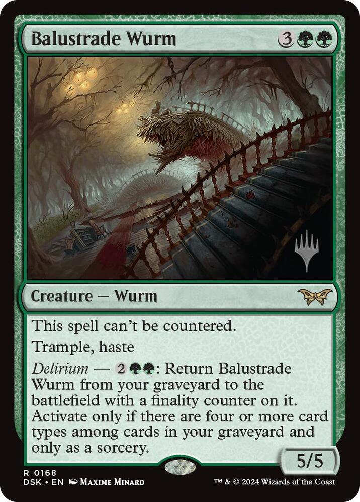 Balustrade Wurm 168 (Promo Pack: Duskmourn: House of Horror)  | Good Games Adelaide SA