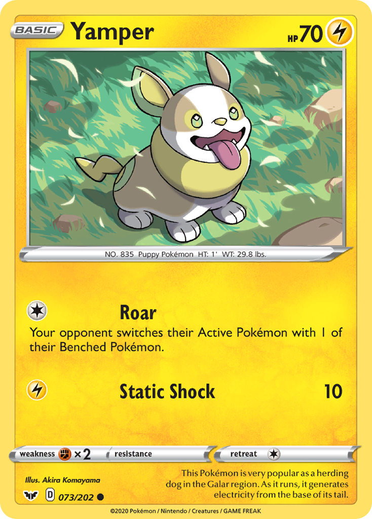 Yamper (073/202) [Sword & Shield: Base Set] | Good Games Adelaide SA