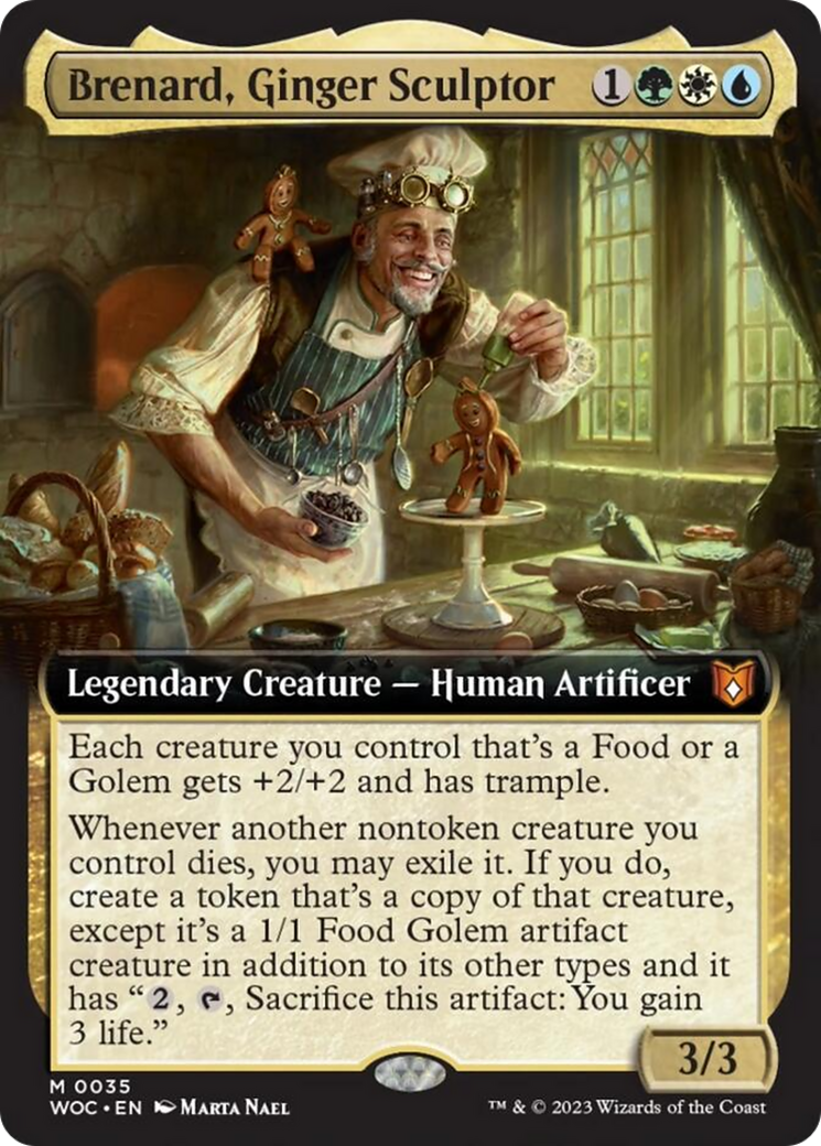 Brenard, Ginger Sculptor (Extended Art) [Wilds of Eldraine Commander] | Good Games Adelaide SA