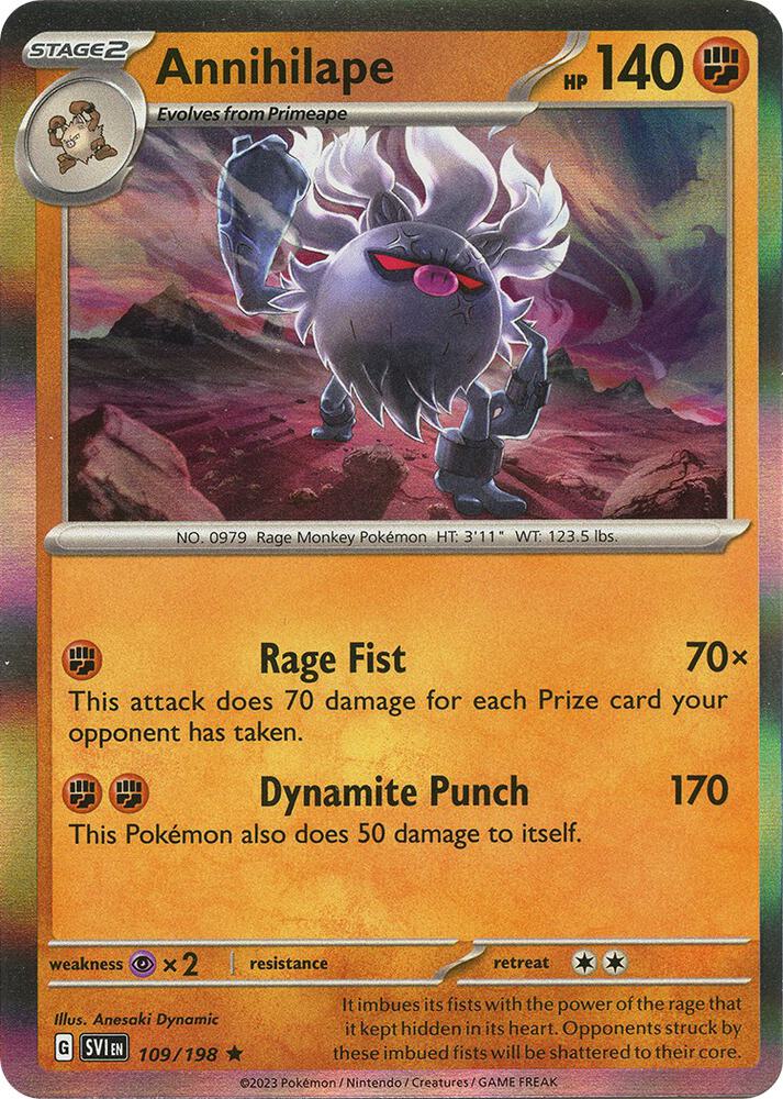 Annihilape 109/198 (SV01: Scarlet & Violet Base Set)  - Holofoil | Good Games Adelaide SA
